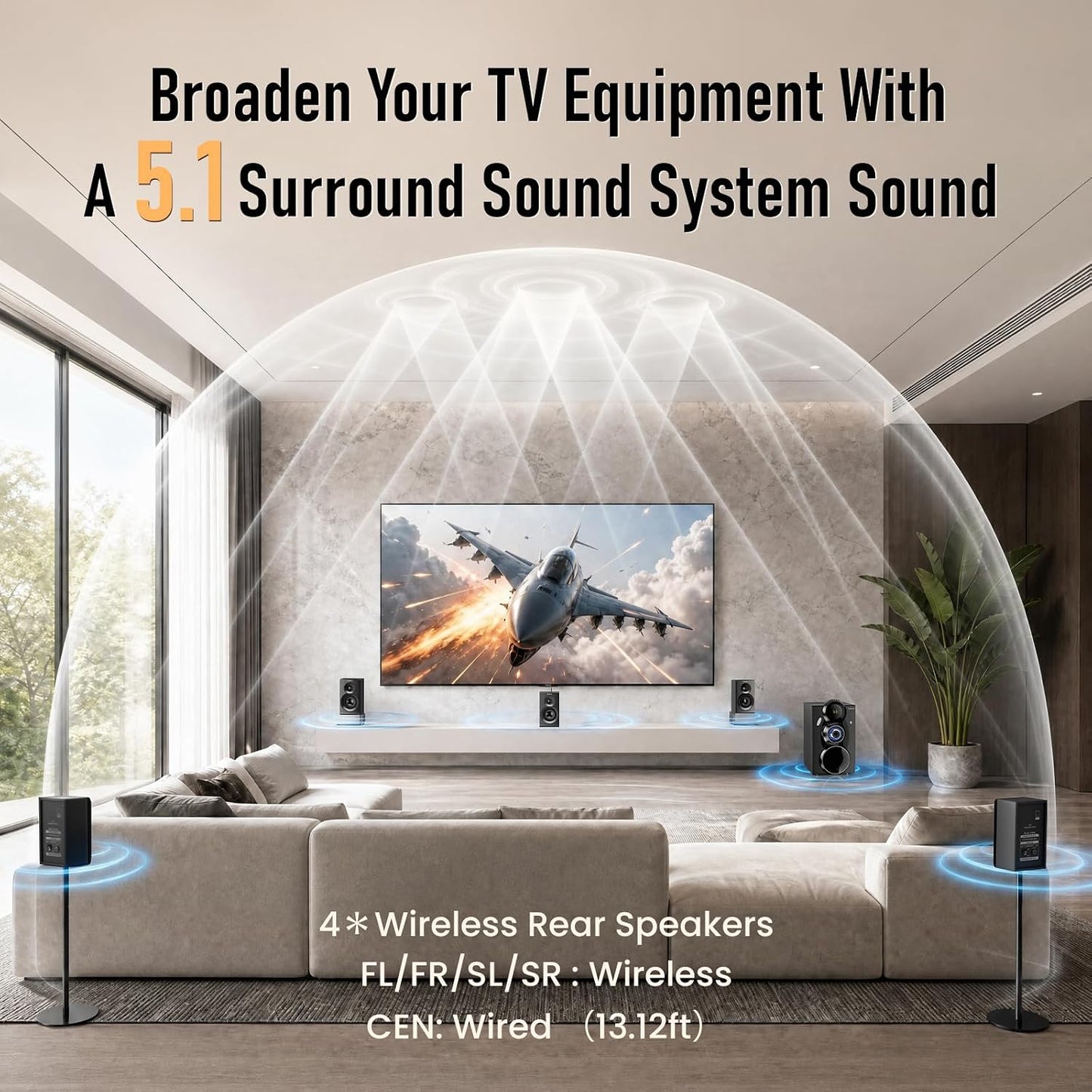 Wireless Surround Sound System Home Theater System