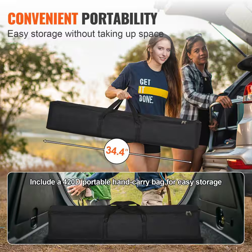 Projector Screen 120 In. with Stand Outdoor Movie Screen with Stand Wrinkle-Free Projection Screen