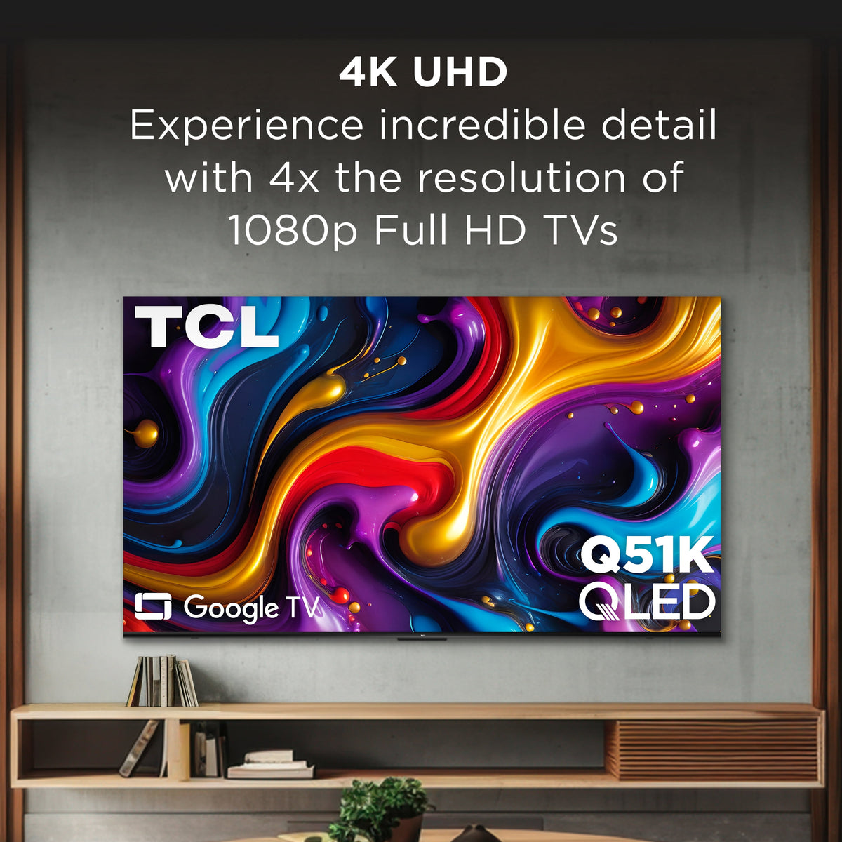 75 Inch Q Series 4K UHD HDR QLED Smart TV with Google TV - 75Q51K
