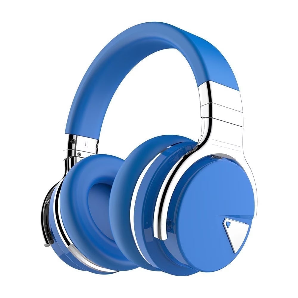 Bluetooth Noise-Canceling Over-Ear Headphones, Blue