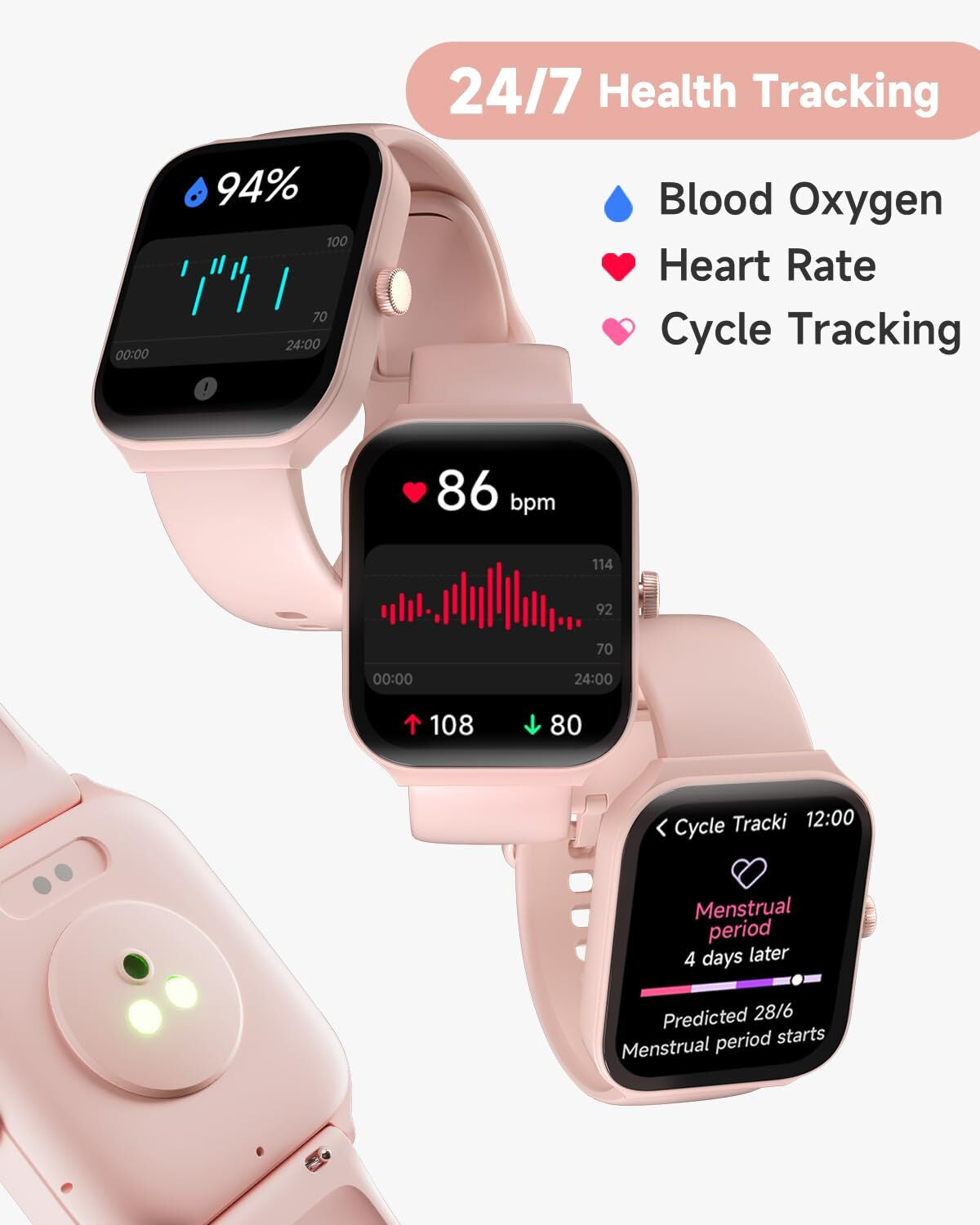 2025 Smart Watch for Men/Women, Waterproof Smartwatch Bluetooth Iphone Android