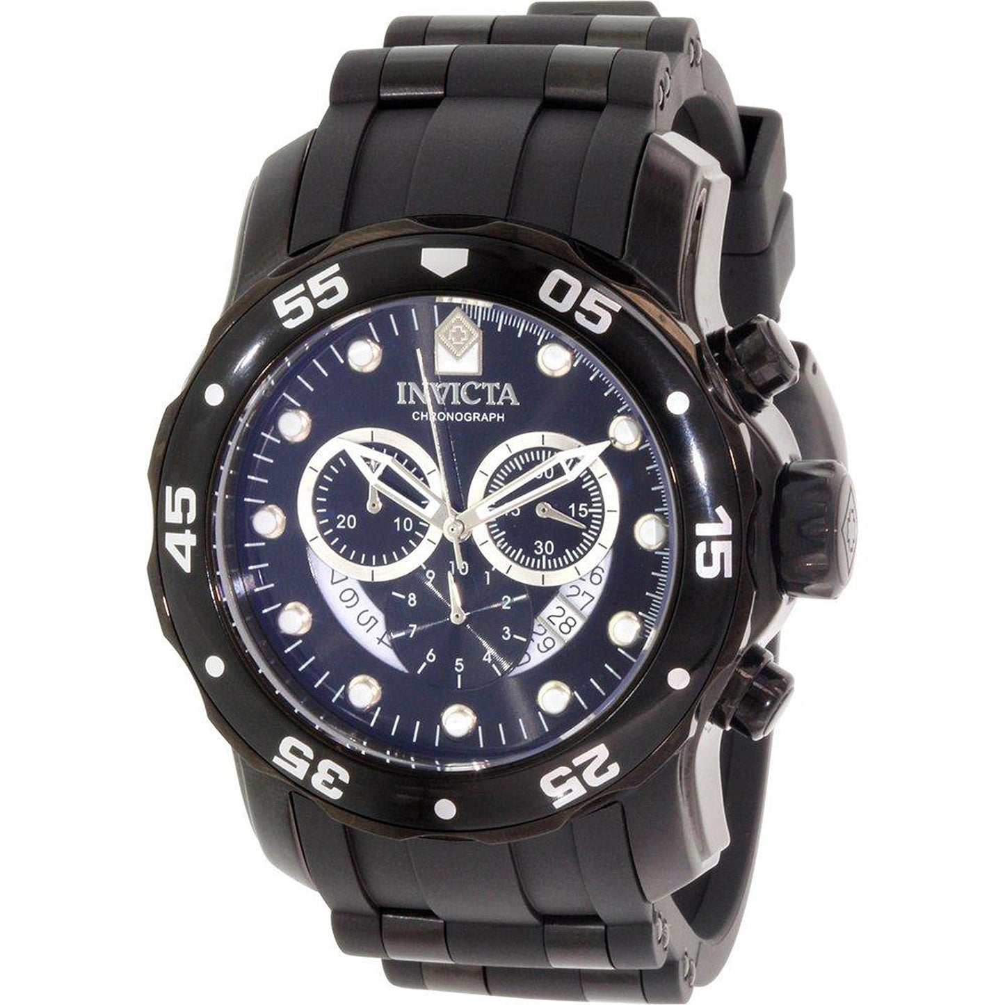 6986 Men’S Pro Diver Silicone Watch - Black