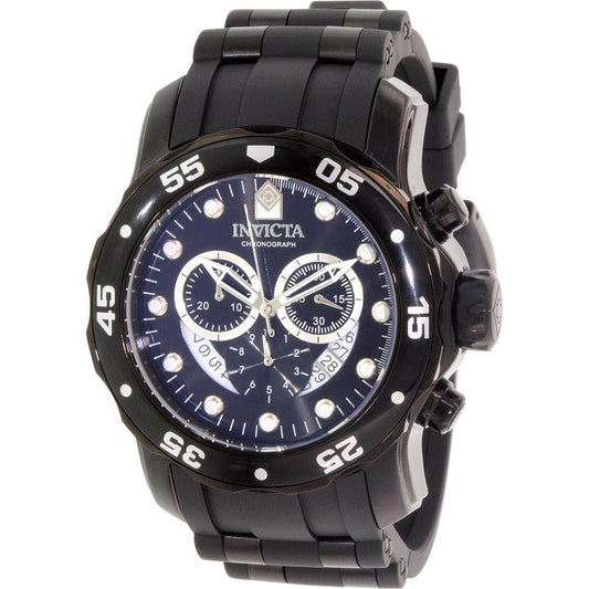 6986 Men’S Pro Diver Silicone Watch - Black