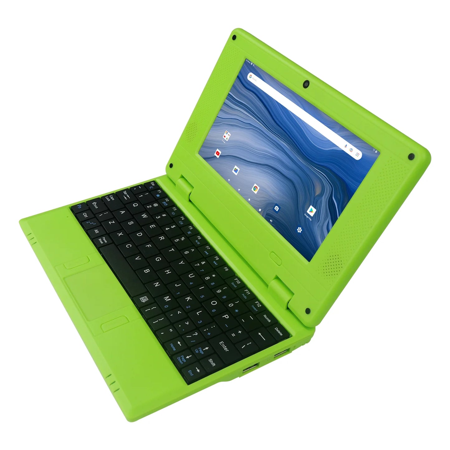 7" Inch Portable Kids Laptop Computer Powered by Linux-Android 12 Operating System- Green