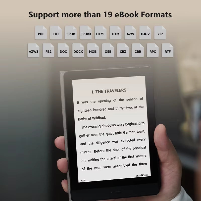 READ 6-Inch E-Paper Portable Ebook Reader: Android Open System, Supports Google Play & Kindle APP Electronic Book Tablet