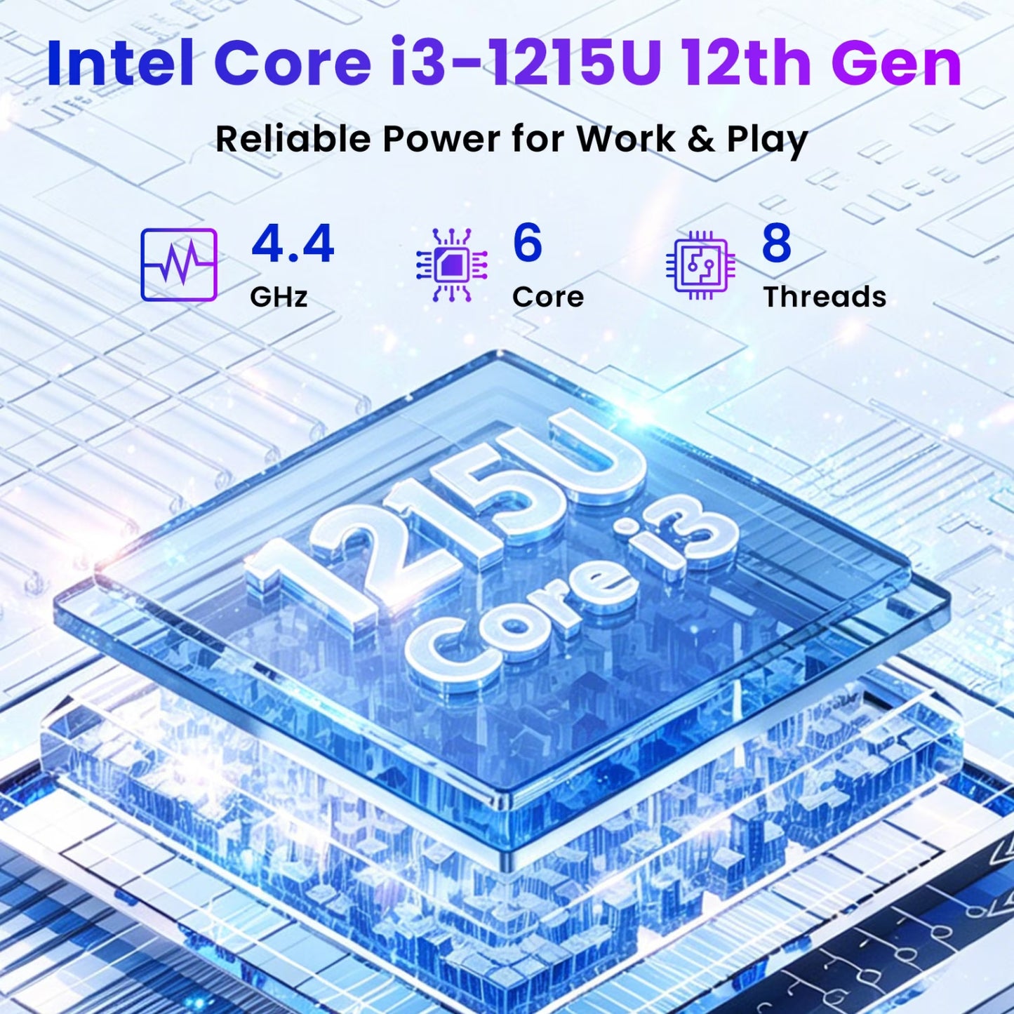 15.6" Laptop 2 in 1 Touchscreen, Windows 11 Laptop Computer, Intel I3-1215U (6C/8T, up to 4.4Ghz), 8GB RAM 128GB SSD, Backlit Keyboard, Wi-Fi 6, 1 Free Office 365