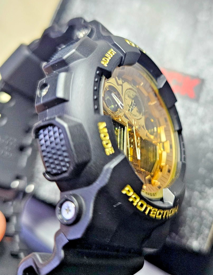 CASIO: G-SHOCK - GA-100GGB-1A9 - Black and Gold - Ana Digi - Unisex Watch