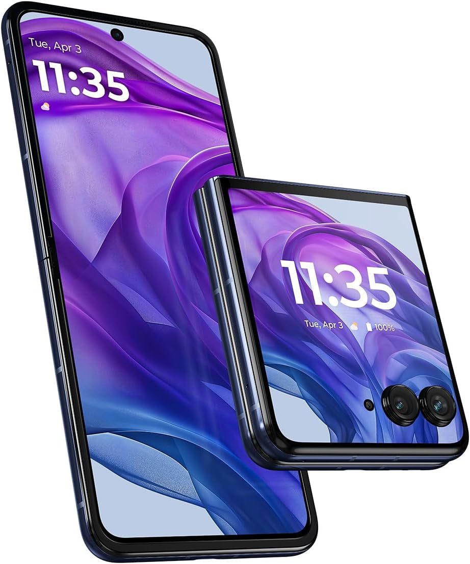 Motorola Razr+ | 2024 | Unlocked | Made for US 12/256 | 50MP Camera | Midnight Blue