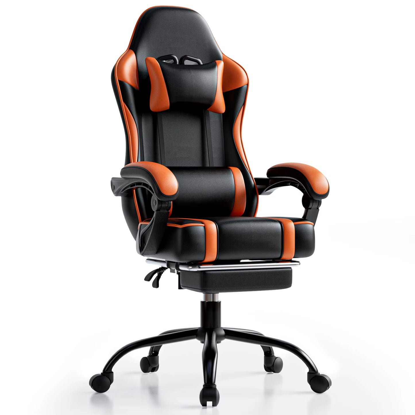 Ergonomic Gaming Chair Recliner, PU Leather Racing Game Chairs for Adults, Executive Office Chair Gamer Chair with Massager