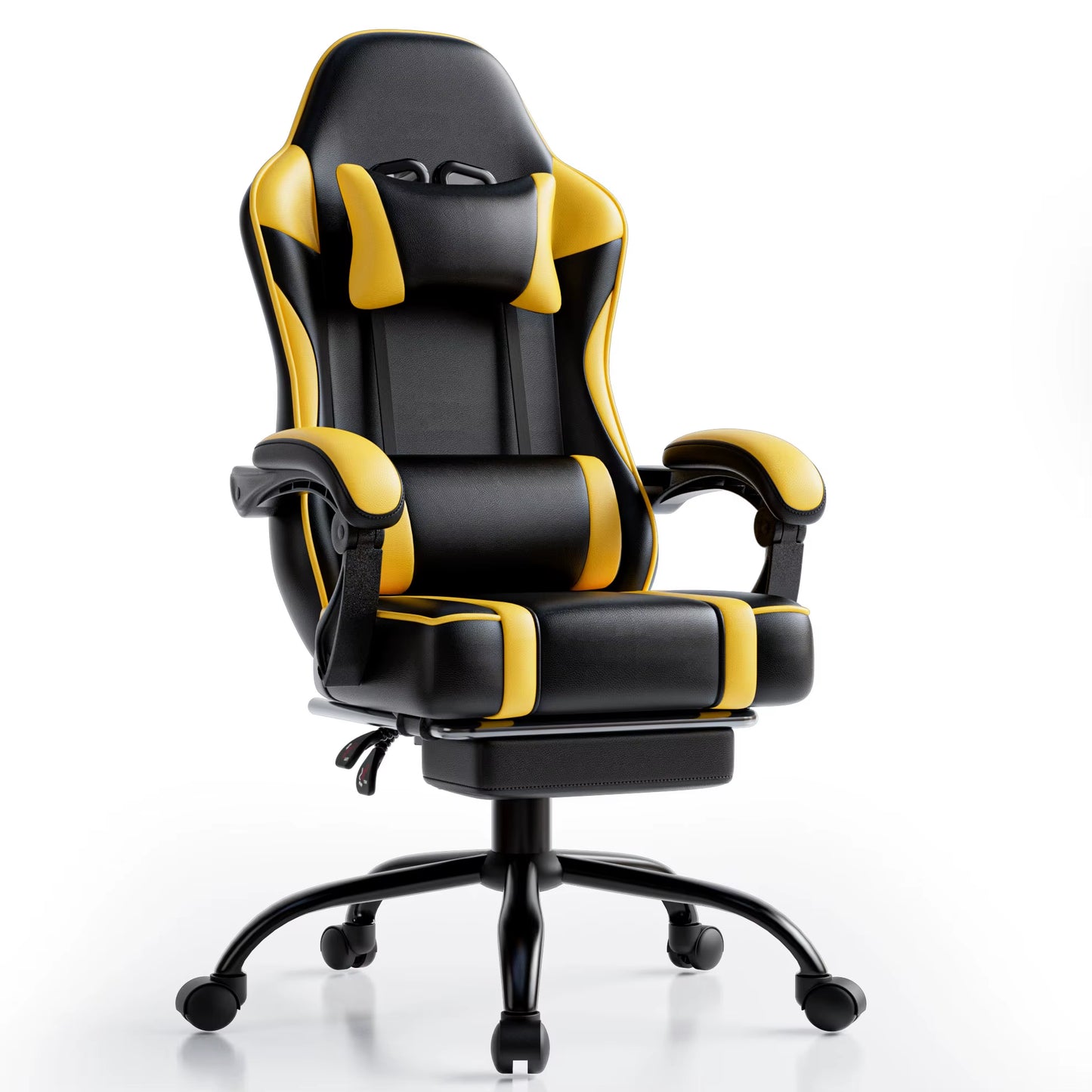 Ergonomic Gaming Chair Recliner, PU Leather Racing Game Chairs for Adults, Executive Office Chair Gamer Chair with Massager