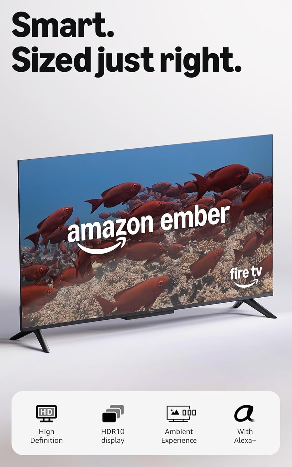 Ember 40" 2-Series with Fire TV (Newest Model), HD Smart TV with Alexa Voice Remote Enhanced, Fast Streaming, Dolby Audio, Ambient Experience, Free and Live TV, Find Shows Faster with Alexa+