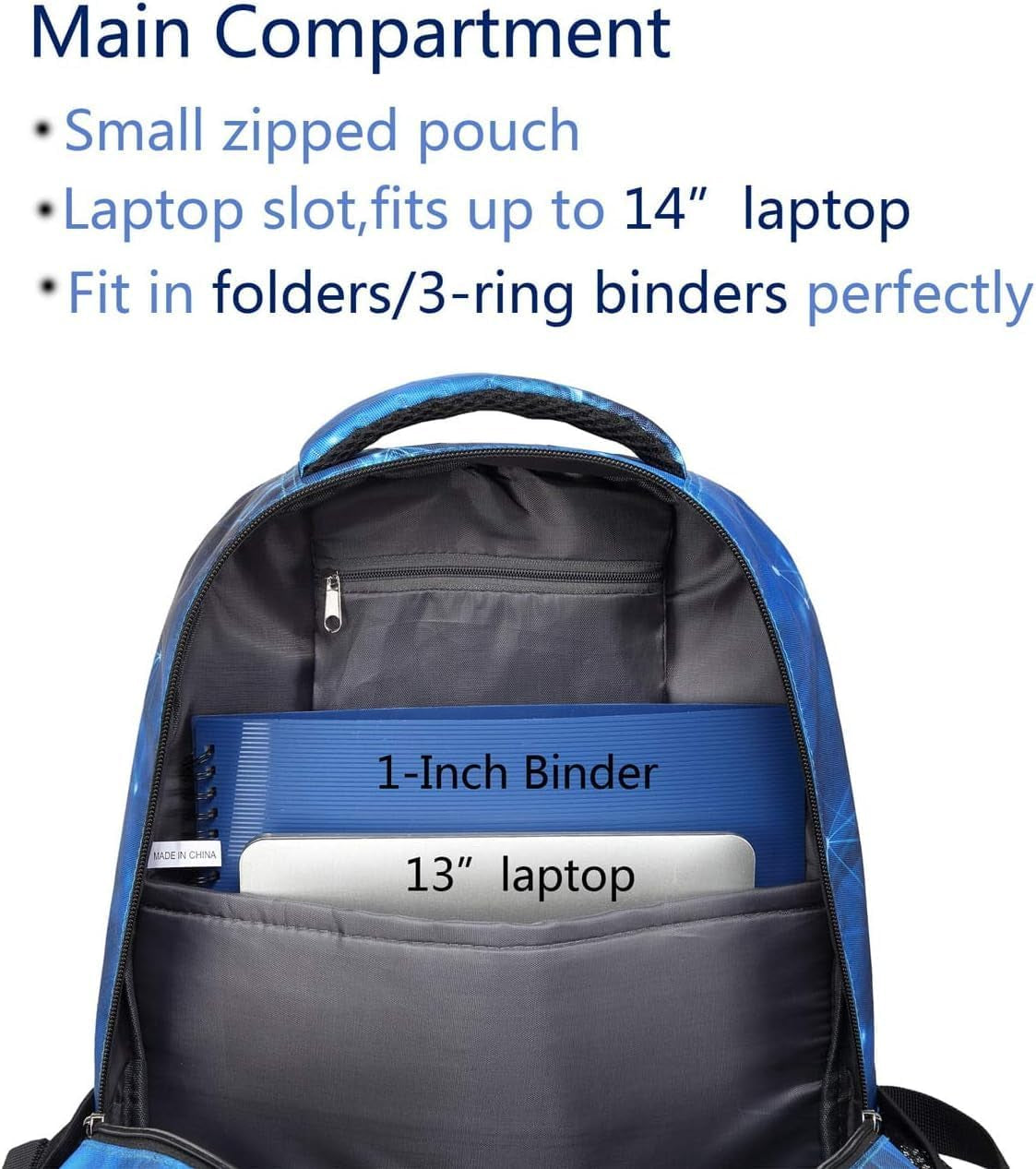 Boys Backpacks Set with Lunch Bag for Kids Primary Elementary School Bags for Teens Middle Book Bags with Insulated Lunch Box for Adolescentes Back to School Travel Aged 8-10 Blue18