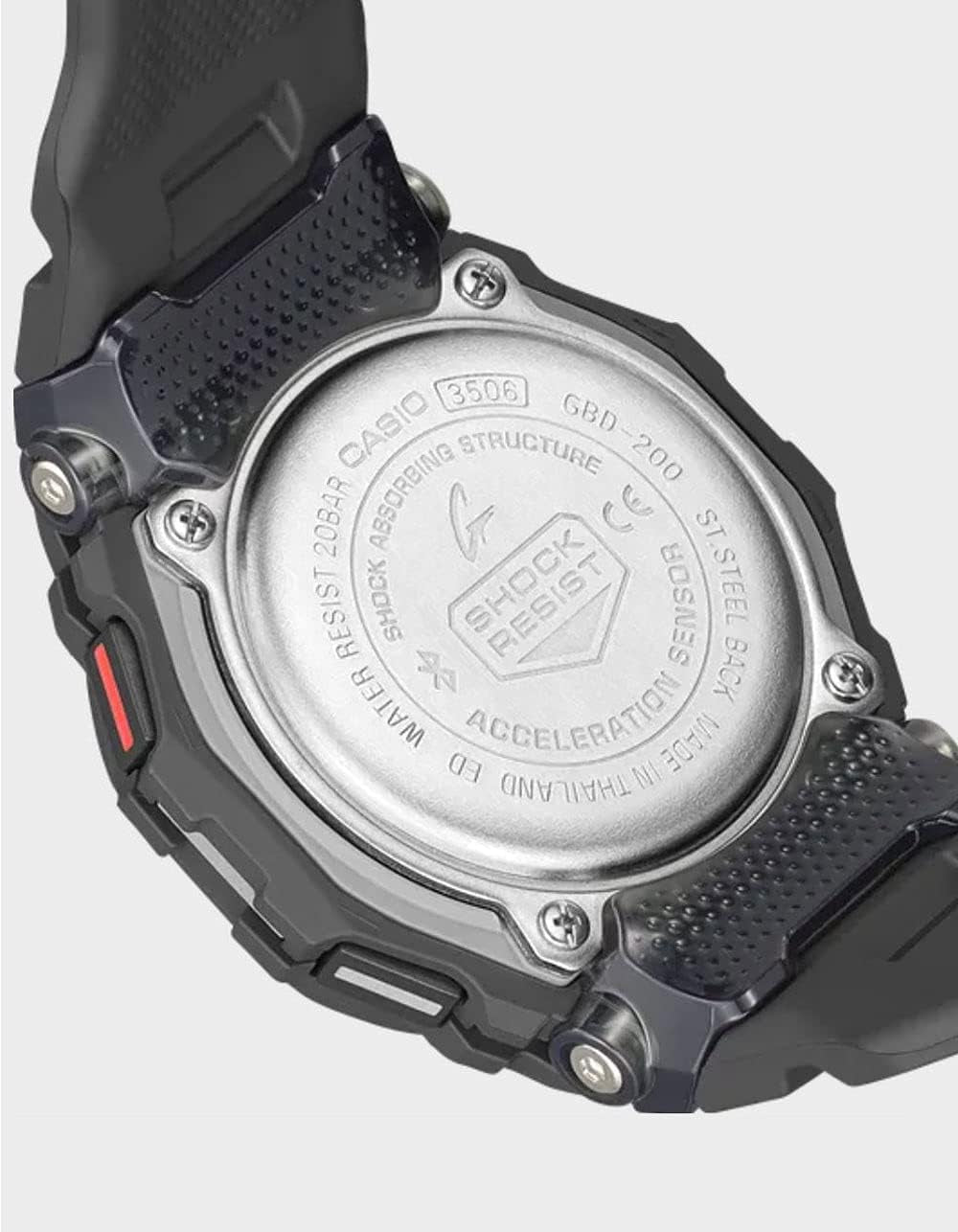 Men'S GBD200 Square Case Watch Black