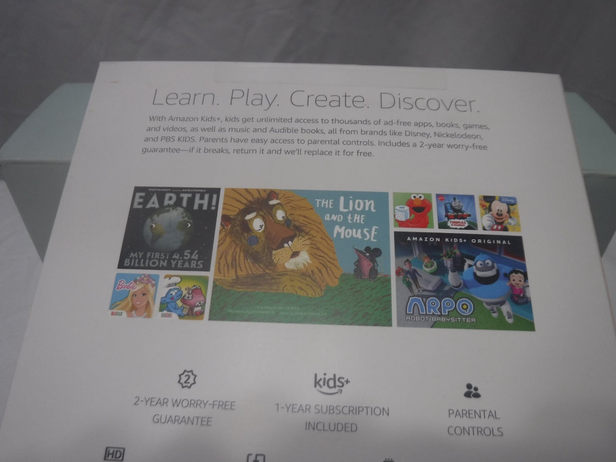 Amazon - Fire HD 8 Kids Ages 3-7 (2022) 8 HD Tablet with Wi-Fi 32GB Blue NEW!