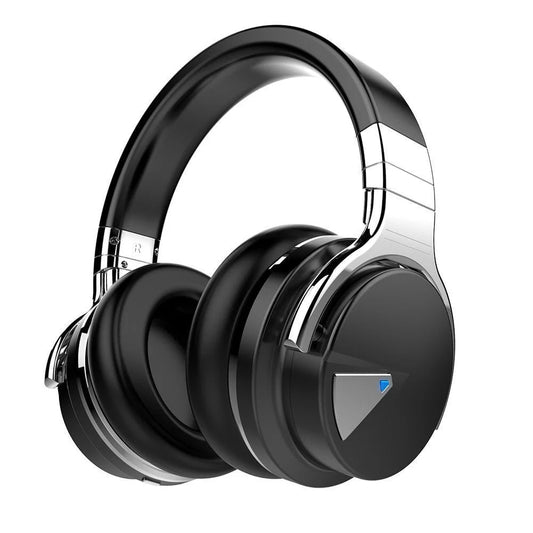 E7 Active Noise Cancelling Headphones Bluetooth Headphones with Mic Deep Bass Wireless Headphones over Ear(Black)