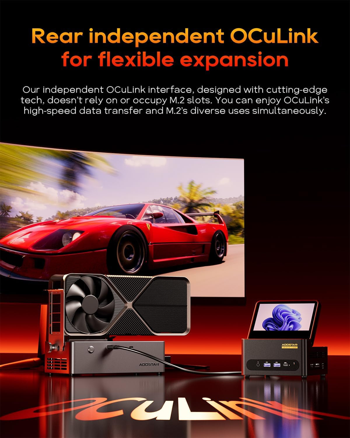 G-FLIP Mini PC, AMD Ryzen 7 H255, 5-Inch Foldable Touchscreen, Barebone Mini Computer, Dual USB4, Oculink, Dual 2.5Gbe LAN, 2× DDR5 Slots, 2× M.2 Nvme Slots, No RAM/SSD/OS