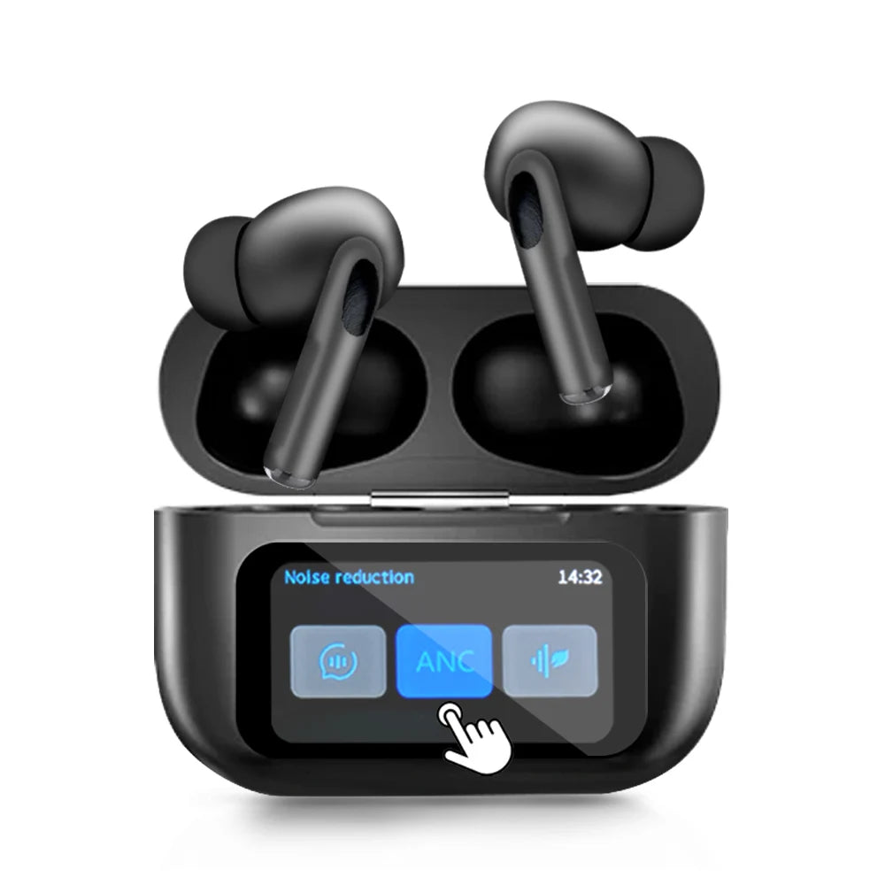 Original  Wireless Bluetooth Earphones ANC Noise Reduction Earbuds HD Mic Call Gamer Earbuds LED Touch Screen Control