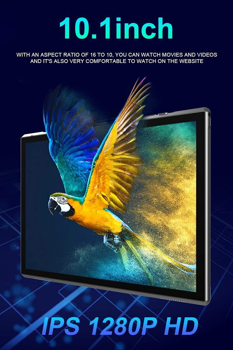 Tablet 10 Inch Android Tablet PC, 10.1 Android 14 Tablets, DDR4 6GB RAM 32GB ...