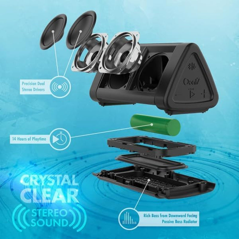 Oontz Angle 3 Bluetooth 5.4 Speaker, up to 100 Ft Wireless Range, up to 24 Hrs Playtime, Portable Small Speaker for Iphone, Android Phones, IPX5 Portable Bluetooth Speaker, Black