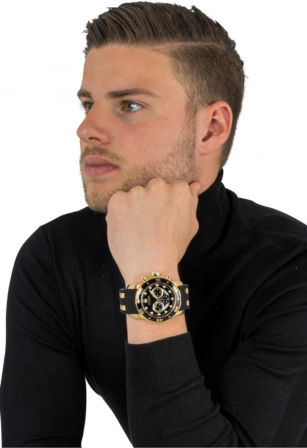 Invicta Pro Diver Reloj Inoxidable Pulsera Cronógrafo Cuarzo Acero Para Hombre