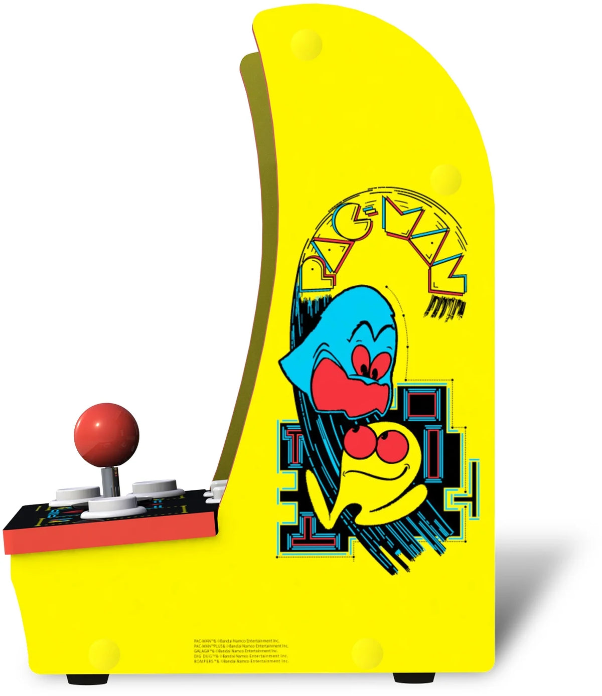 Pac-Man Countercade - 3 Classic Games, Retro Game Console for Home, Portable Console with 7-Inch Screen, Table-Top Video Game for Game Room