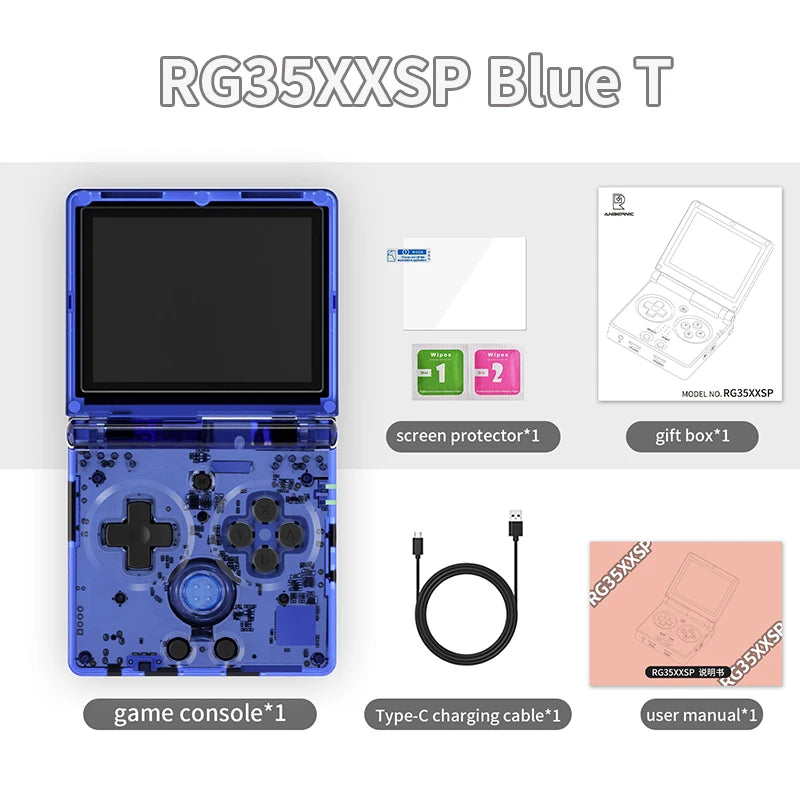 RG35XXSP Portable Flip Retro Handheld Game Console 3.5 Inch IPS Screen Linux System 3300Mah Supports 5G Wifi Bluetooth
