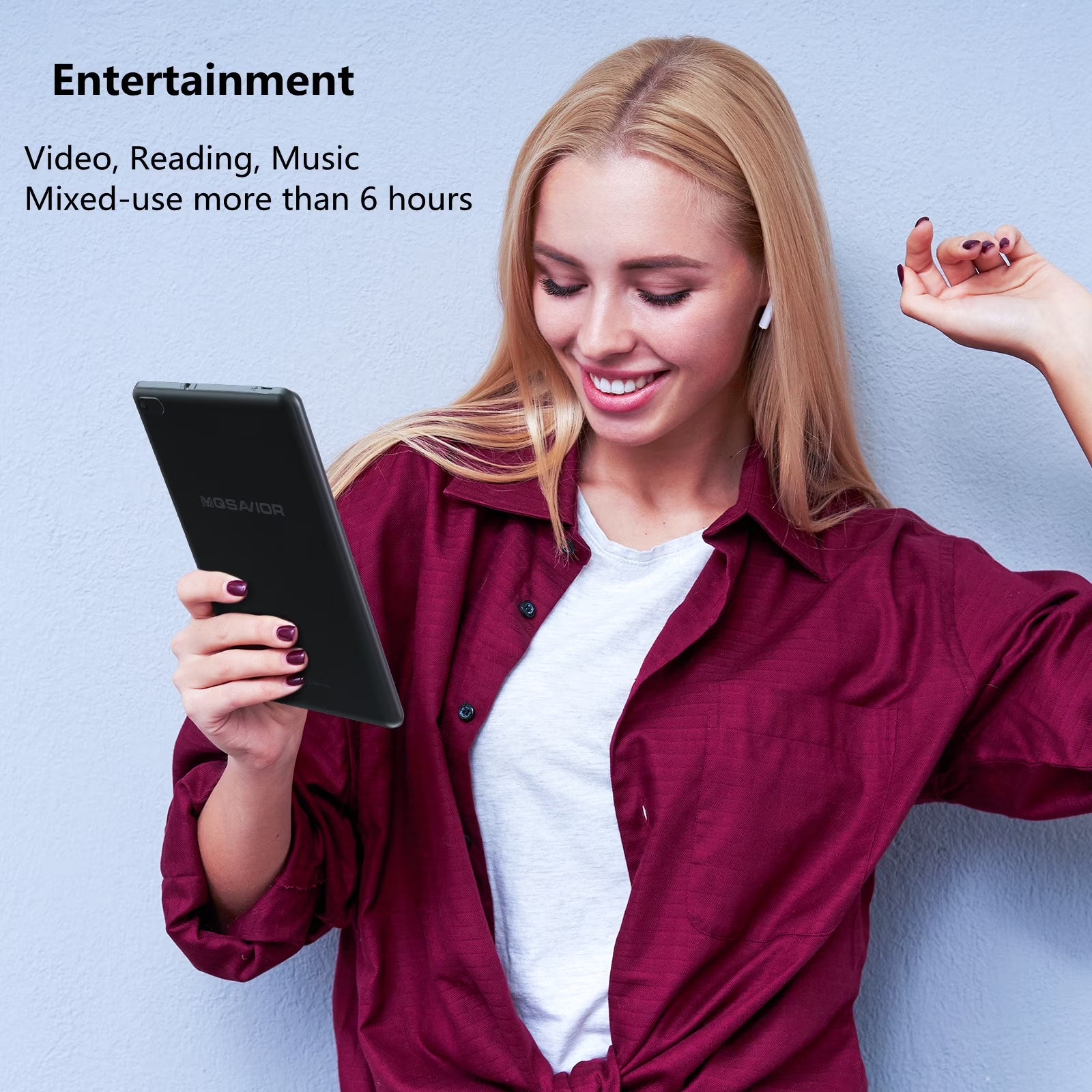 Tablets 7 Inch Android 15 Tablet 8GB RAM 32GB ROM Computer Tablet for Kids, Bluetooth, 2.4G Wifi Tab, Black