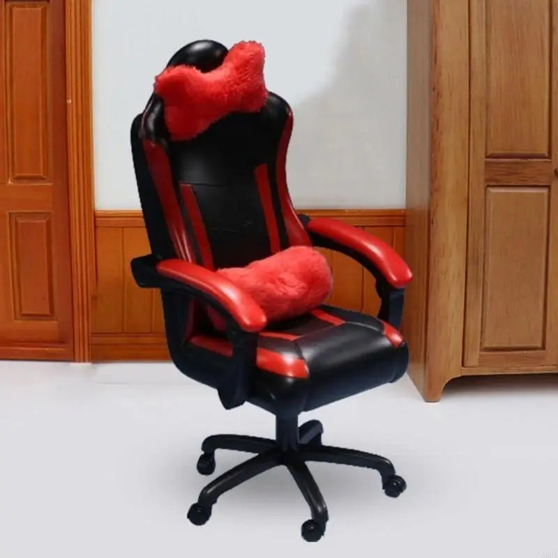 1/6 Gaming Chair Model for Dollhouses Video Game Scene Realistic Playset 1/6 Model for Creative Video Game Fun