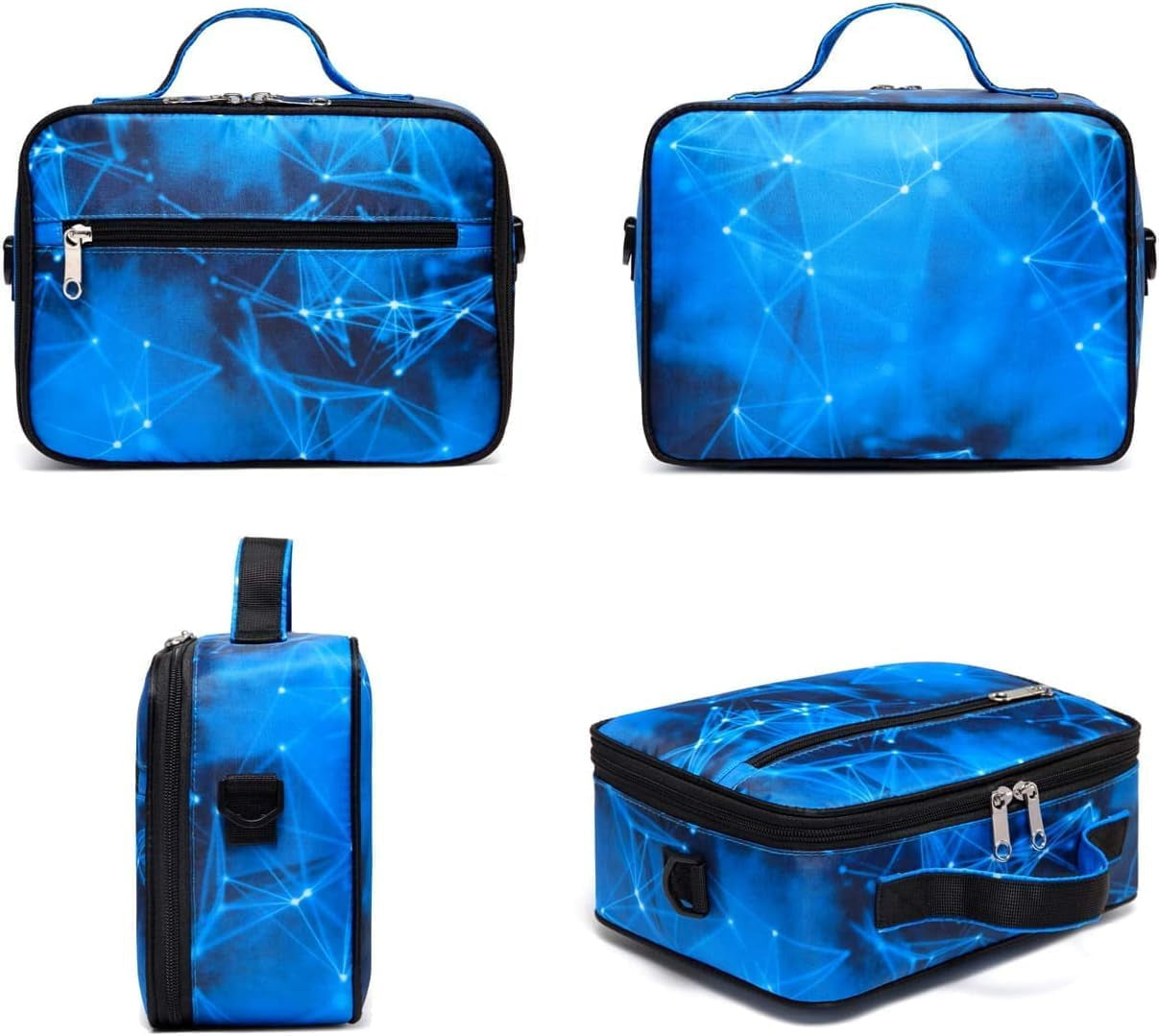 Boys Backpacks Set with Lunch Bag for Kids Primary Elementary School Bags for Teens Middle Book Bags with Insulated Lunch Box for Adolescentes Back to School Travel Aged 8-10 Blue18