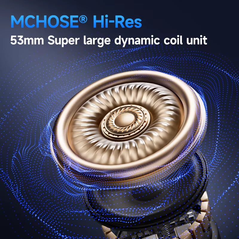 MCHOSE V9 Pro Gaming Headset, Over-Ear Quad-Mode Wireless Bluetooth Headphones for PC with Microphone (Delta Style)