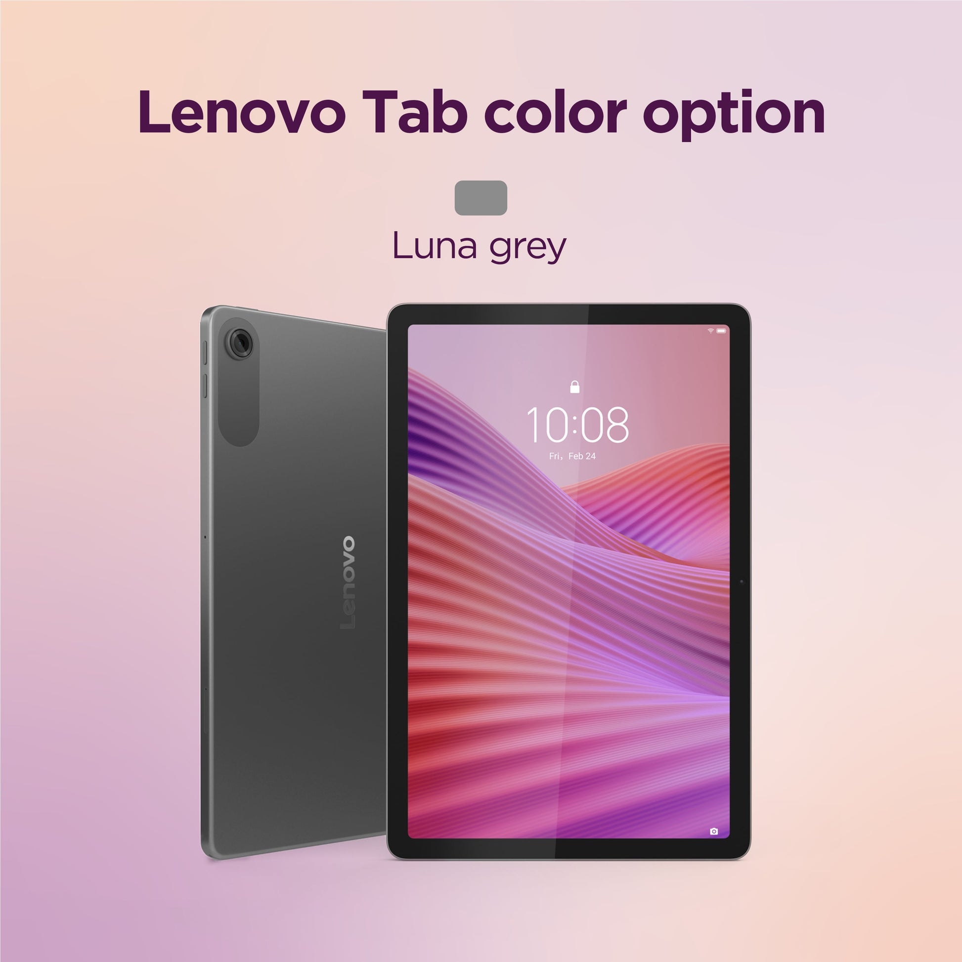 Tab 10.1 1920 X 1200 60Hz Mediatek Helio G85 4G 128G Wifi 5 Android 14 ZAEH0148US