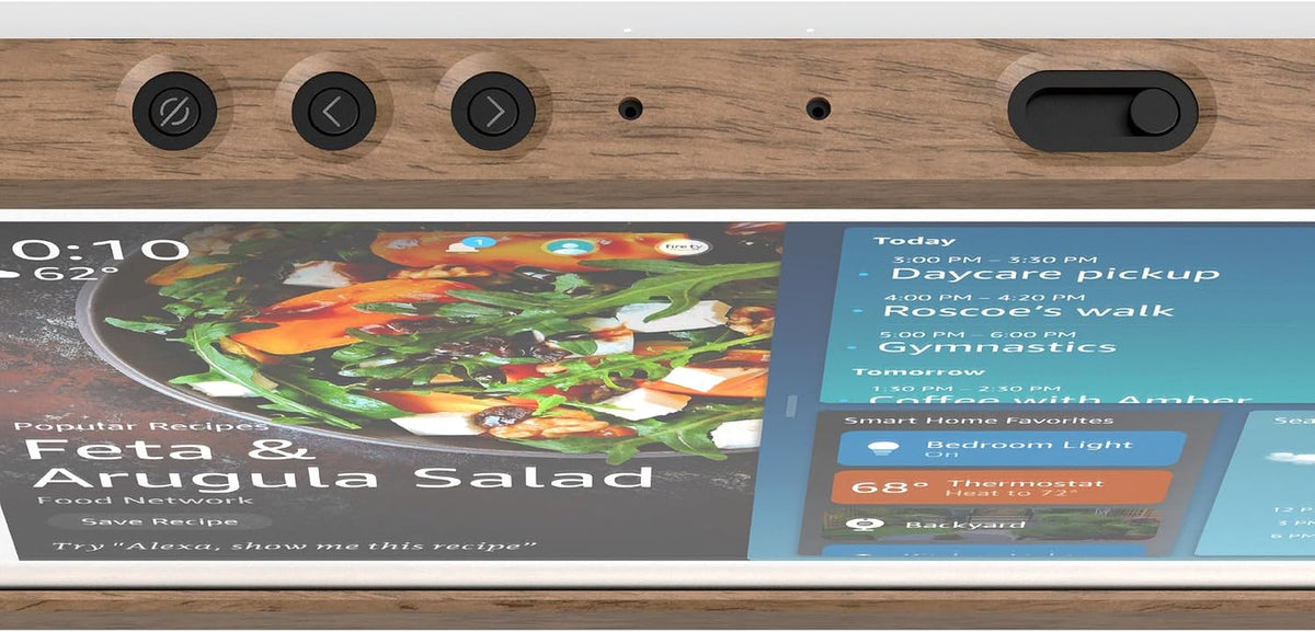 Echo Show 15 Bundle: Includes All-New Echo Show 15 & Made for  Frame | Light Brown