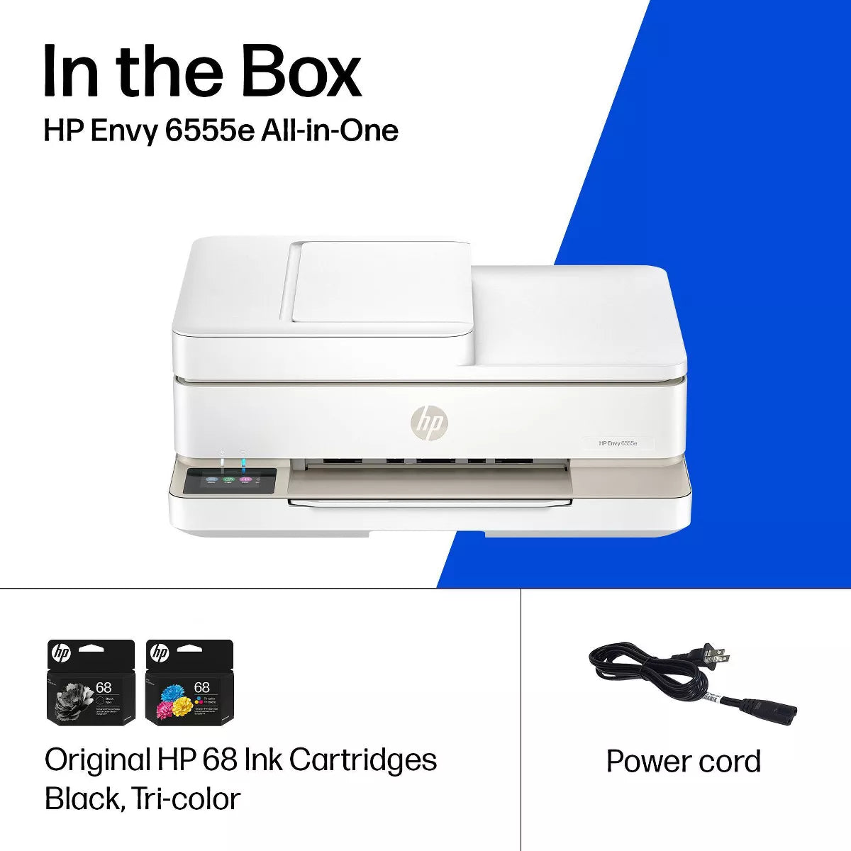 HP Envy 6555E Wireless All-In-One Color Printer Scanner Copier with Instant Ink & HP+ (714N5A)