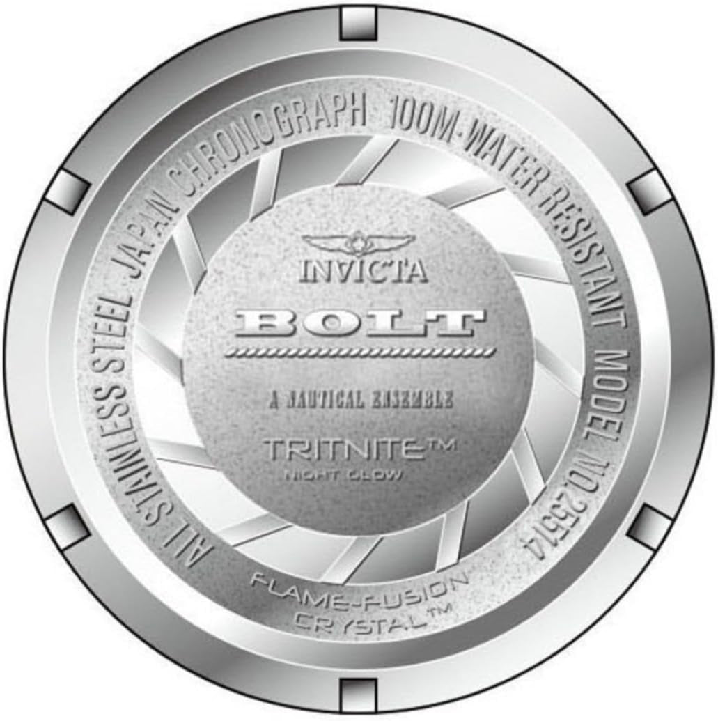 Men'S 25514 Bolt Analog Display Quartz Silver Watch