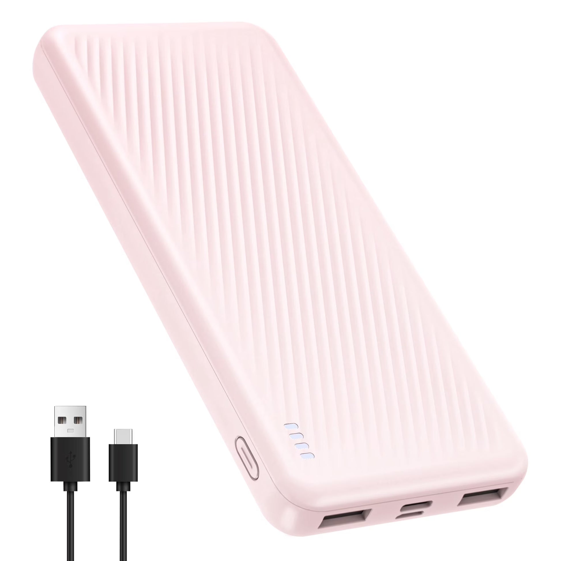 20000 Mah Portable Charger Power Bank Dual USB Battery Pack for Iphone, Ipad, Galaxy, Android, Pixel and Tablet (Pink)