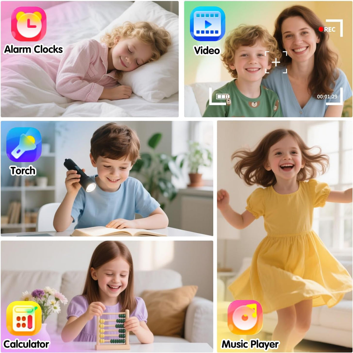 Kids Smart Watches Girls Gift Age 3-12 with 39 Puzzle Games