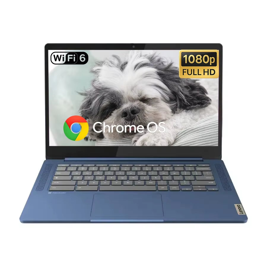 Lenovo Ideapad Slim 3 14'' Full HD Chromebook, Kompanio 520,4GB RAM,320GB Storage(64Gb Emmc+256Gb SD Card),Chrome OS