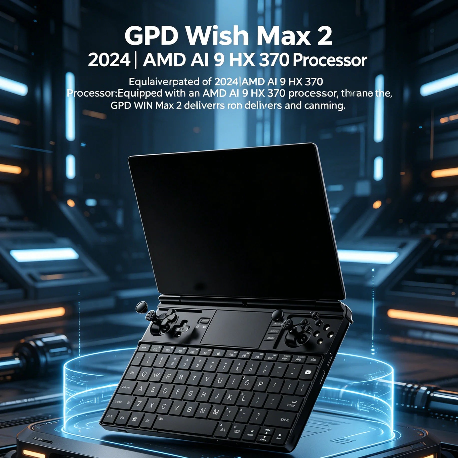 New 2025 Version in Stock! GPD WIN Max 2 10.1 Inch Handheld  AI 9 HX 370 64GB RAM 2TB SSD Mini Laptop Computer for Business