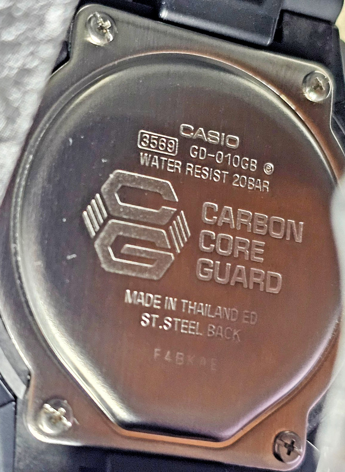 CASIO: G-Shock GD-010-1A SERIES - Gold and Black Resin World Time - Wrist Watch