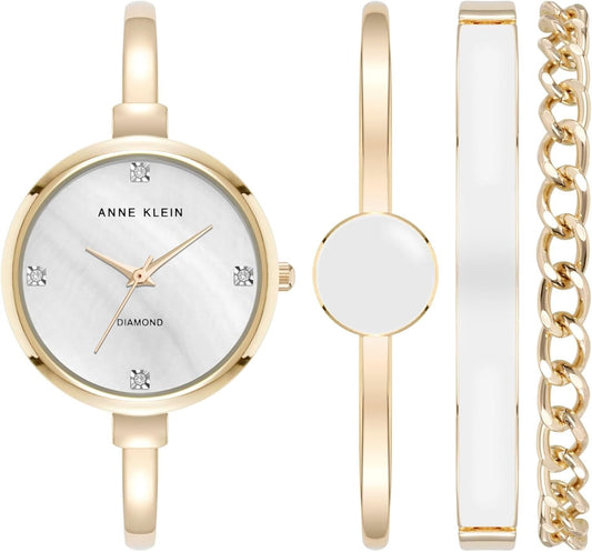 Anne Klein Women'S Bangle Watch and Bracelet Set Mother Gift Bangle W/Bracelets