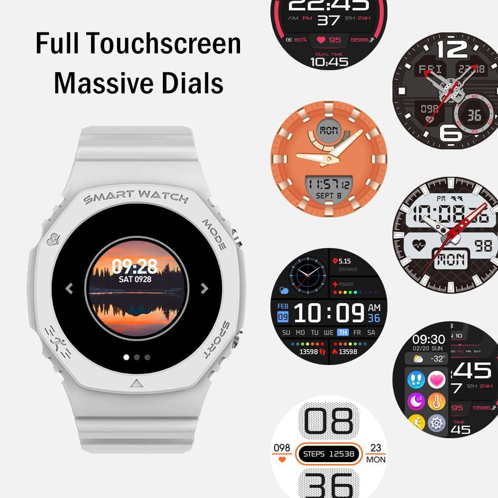 Smart Watches for Men Women Make/Answer Calls,Message Reminder,100+ Sport Modes Exercise Data Record for Calories,Distance,Step,Heart Rate Monitor,Fitness Tracker Android and Ios