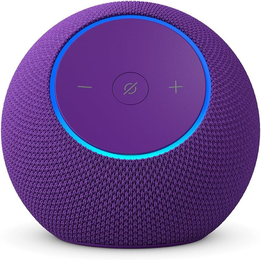 Echo Dot Max (Newest Model), Alexa Speaker with Room-Filling Sound and Nearly 3X Bass, Great for Living Rooms and Medium-Sized Spaces, Designed for Alexa+, Amethyst