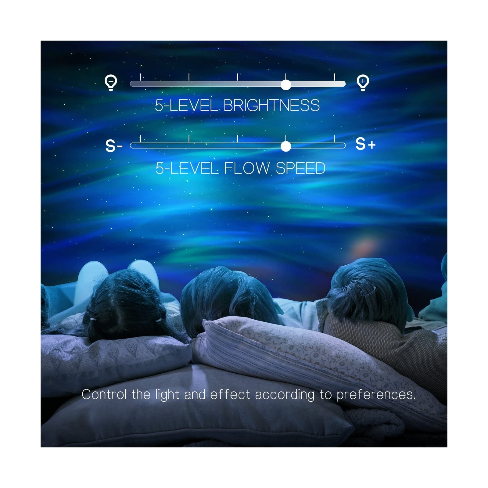 Northern Galaxy Light Aurora Projector with 33 Light Effects, Night Lights LE...