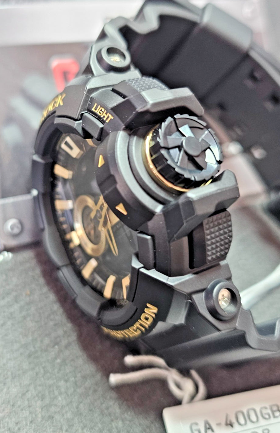 CASIO: G-SHOCK GA-400GB-1A9 - Men'S Watch - Ana Digi - Gold Black - Wrist Watch