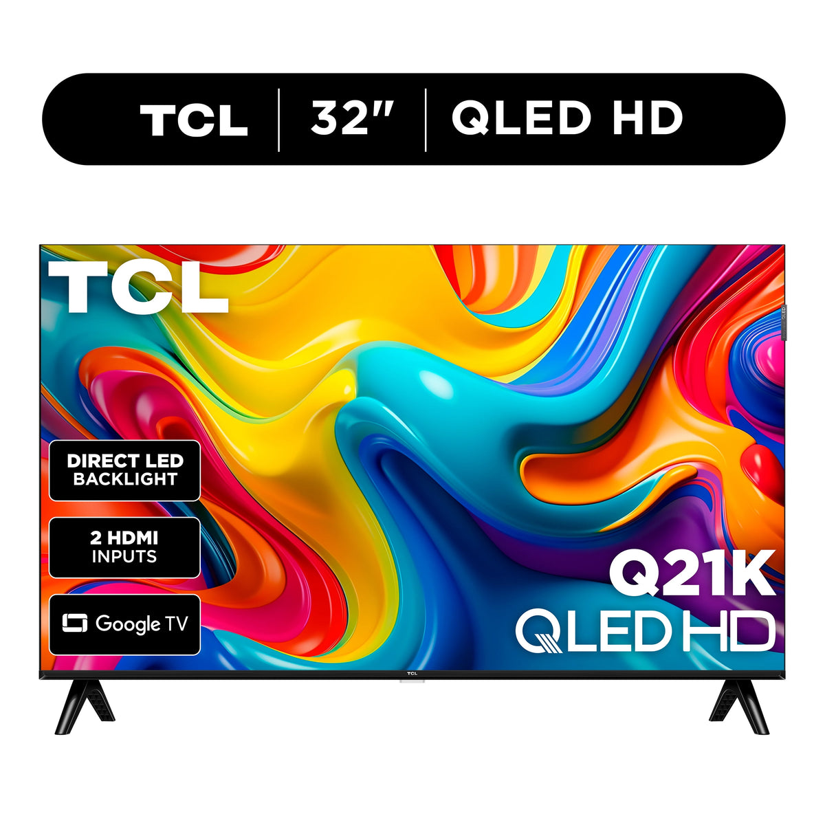 32" Q21K Series (NEW 2025) 720P HD QLED Smart TV with Google TV – 32Q21K