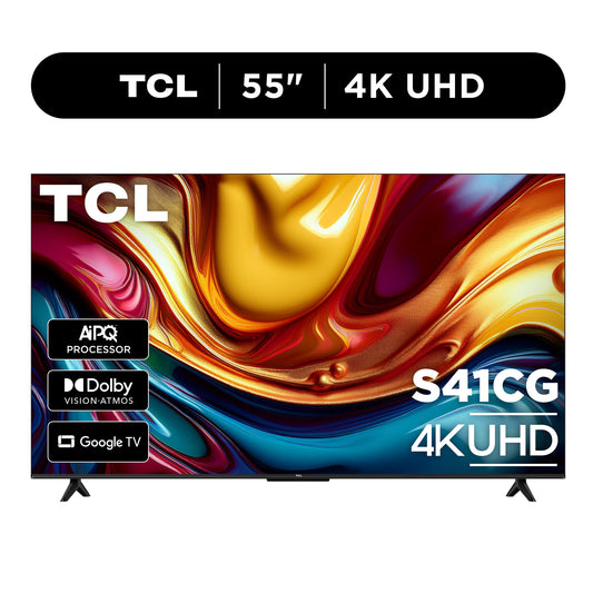 55" Class S41CG Series 4K UHD LED Smart Google TV (Limited Edition) - Dolby Vision HDR & Dolby Atmos, Google Assistant & Amazon Alexa Compatible with Voice Remote - 55S41CG