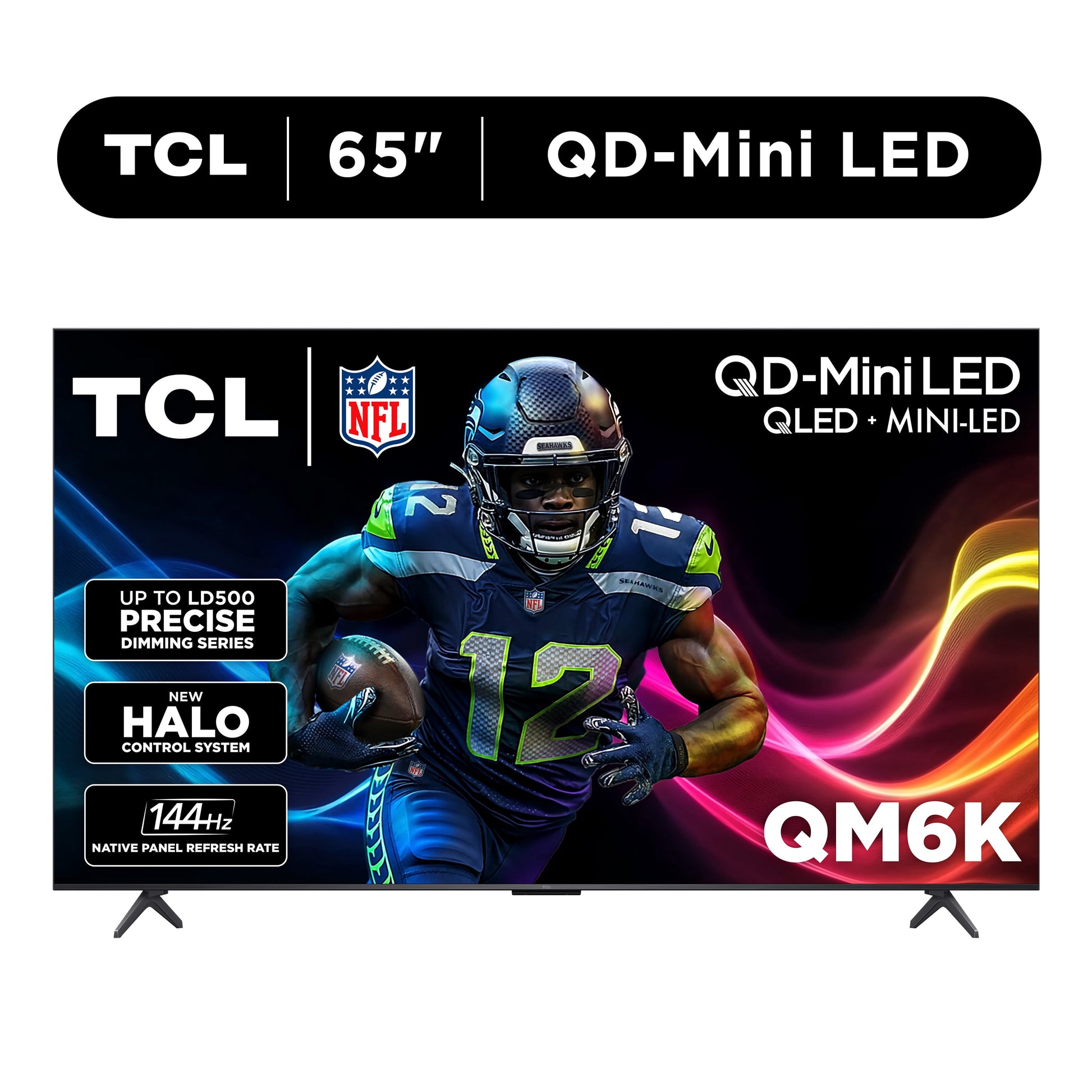 65" Class QM6K Series Qd-Mini LED QLED 4K UHD HDR Smart Google TV (NEW 2025) - 144Hz, Dolby Atmos Onkyo Audio, Halo Control System - 65QM6K