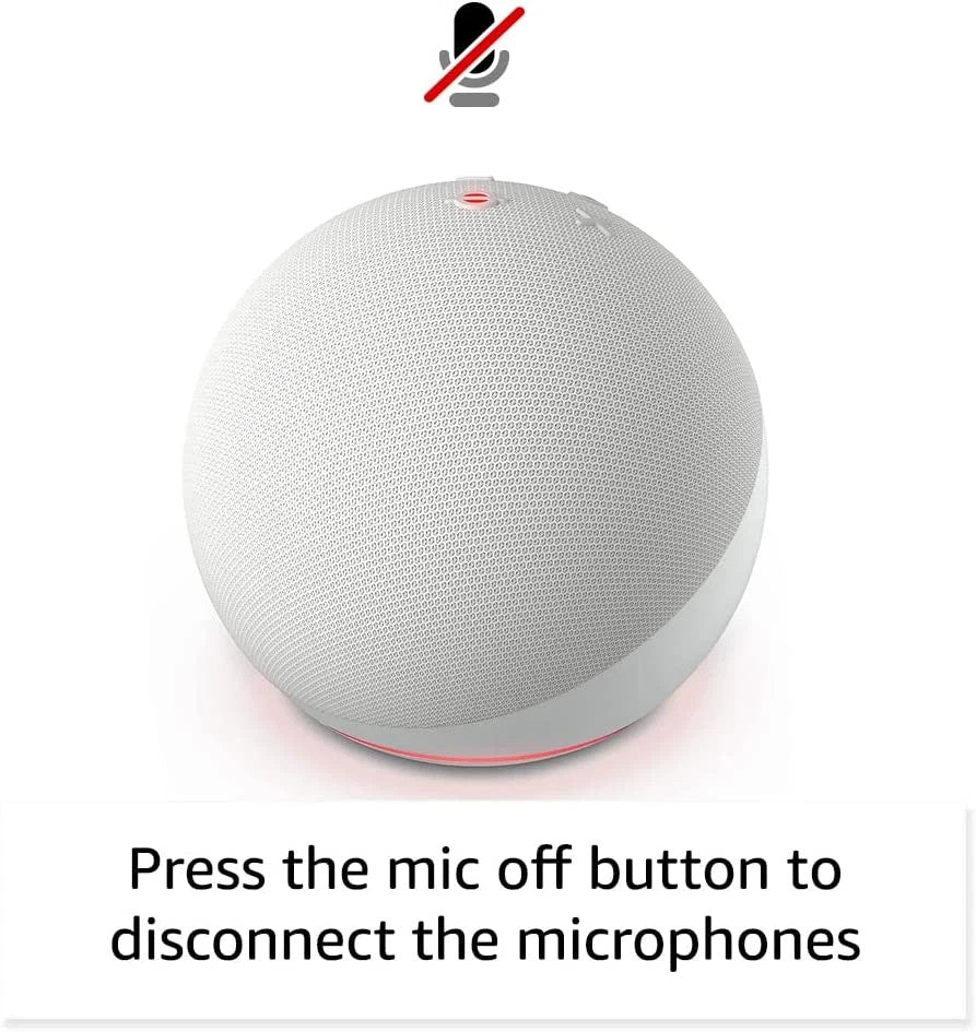 Echo Dot (Newest Model), Vibrant Sounding Alexa Speaker, Great for Bedrooms, Din