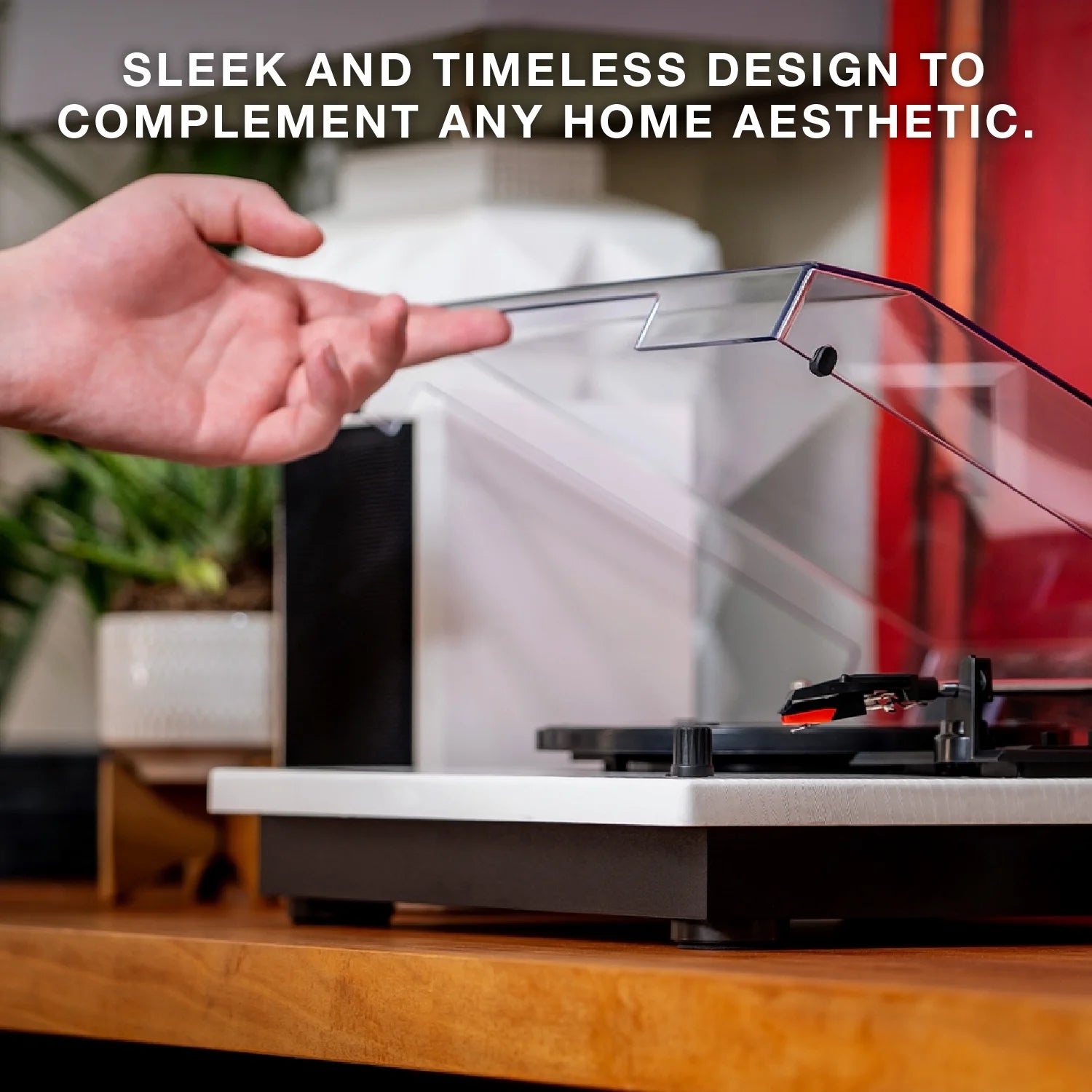 Montauk Bluetooth Turntable System with Bookshelf Speakers (Black)