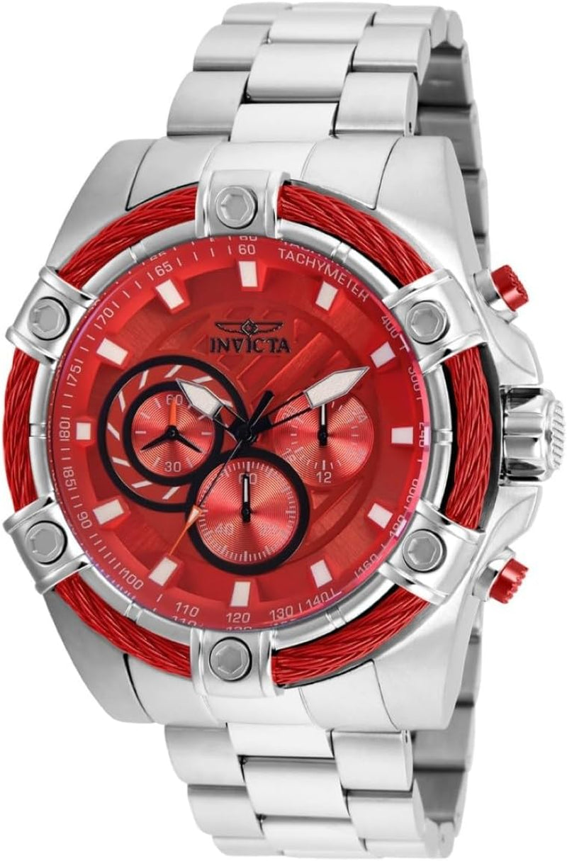 Men'S 25514 Bolt Analog Display Quartz Silver Watch
